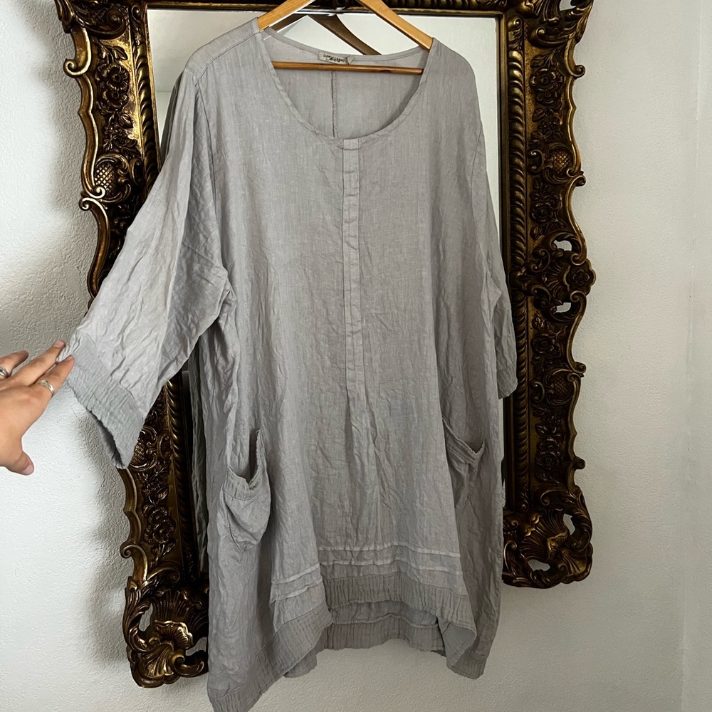 100% linen tunic